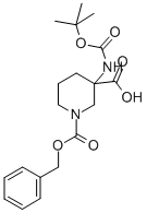 3-Boc-氨基-1-Cbz-哌啶-3-羧酸