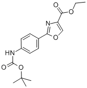 ETHYL 2-(4'-BOC-AMINOPHENYL)-1,3-OXAZOLE-4-CARBOXYLATE