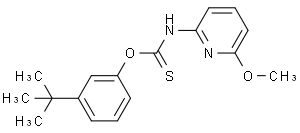 n-(6-methoxy-2-pyridyl)-n-methyl-thiocarbamicacio-3-tert-butylphenyleste
