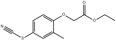 Acetic acid, 2-(2-methyl-4-thiocyanatophenoxy)-, ethyl ester