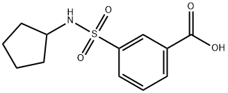 3-(cyclopentylsulfamoyl)benzoic acid
