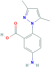 5-Amino-2-(3,5-dimethyl-1H-pyrazol-1-yl)benzoic Acid