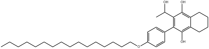 2-(4-hexadecoxyphenyl)-3-(1-hydroxyethyl)-5,6,7,8-tetrahydronaphthalene-1,4-diol