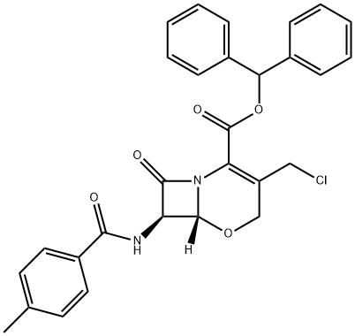 (6R,7S)-benzhydryl 3-(chloromethyl)-7-(4-methylbenzamido)-8-oxo-5-oxa-1-azabicyclo[4.2.0]oct-2-ene-2-carboxylate