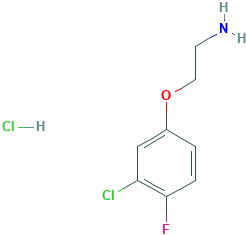 2-(3-chloro-4-fluorophenoxy)ethanamine hydrochloride