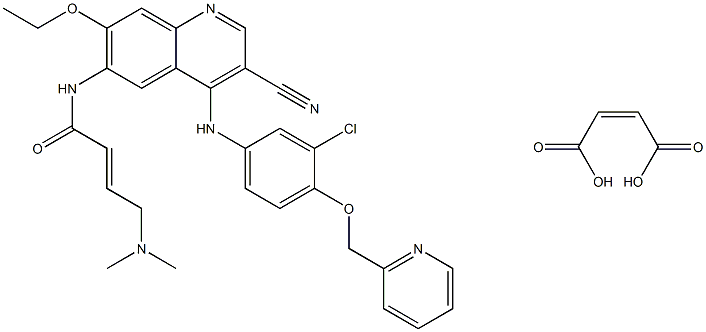 (E)-N-[4-[3-Chloro-4-[(2-pyridinyl)methoxy]anilino]-3-cyano-7-ethoxy-6-quinolinyl]-4-(dimethylamino)-2-butenamide maleate