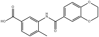 3-(2,3-dihydro-1,4-benzodioxine-6-amido)-4-methylbenzoic acid
