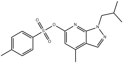 4-methyl-1-(2-methylpropyl)-1H-pyrazolo[3,4-b]pyridin-6-yl 4-methylbenzene-1-sulfonate