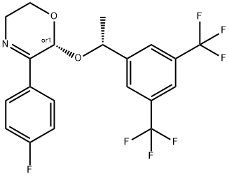 (6R)-6-[(1R)-1-[3,5-bis(trifluoromethyl)phenyl]ethoxy]-5-(4-fluorophenyl)-3,6-dihydro-2H-1,4-oxazine