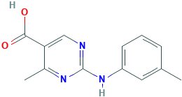 4-methyl-2-[(3-methylphenyl)amino]-5-pyrimidinecarboxylic acid