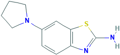 6-(1-pyrrolidinyl)-1,3-benzothiazol-2-amine(SALTDATA: FREE)