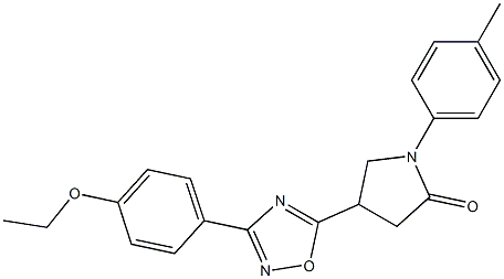 4-[3-(4-ethoxyphenyl)-1,2,4-oxadiazol-5-yl]-1-(4-methylphenyl)pyrrolidin-2-one