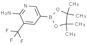 5-(4,4,5,5-四甲基-1,3,2-二噁硼烷-2-基)-3-(三氟甲基)吡啶-2-胺
