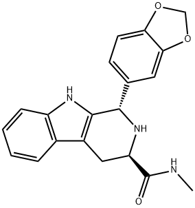 1H-Pyrido[3,4-b]indole-3-carboxamide, 1-(1,3-benzodioxol-5-yl)-2,3,4,9-tetrahydro-N-methyl-, (1S,3R)-