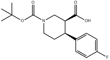(3S,4S)-1-(tert-butoxycarbonyl)-4-(4-fluorophenyl)piperidine-3-carboxylic acid