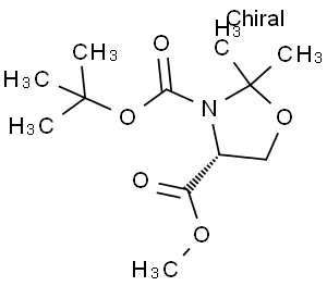(R)-(+)-3-(叔丁氧羰基)-2,2-二甲基-4-唑啉羧酸甲酯
