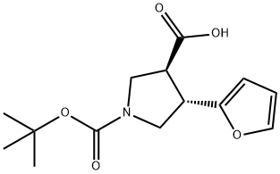(3S,4S)-4-(furan-2-yl)-1-[(2-methylpropan-2-yl)oxycarbonyl]pyrrolidine-3-carboxylic acid