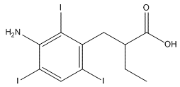 3-amino-alpha-ethyl-2,4,6-triiodobenzenepropanoicacid