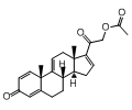 Pregna-1,4,9(11),16-tetraene-3,20-dione,21-(acetyloxy)-