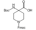 N-BOC-AMINO-(4-N-FMOC-PIPERIDINYL) CARBOXYLIC ACID