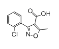 4-Isoxazolecarboxylic acid, 3-(o-chlorophenyl)-5-methyl- (8CI)