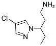 3-(4-氯-1H-吡唑-1-基)戊-1-胺