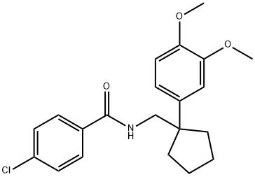 4-CHLORO-N-{[1-(3,4-DIMETHOXYPHENYL)CYCLOPENTYL]METHYL}BENZAMIDE