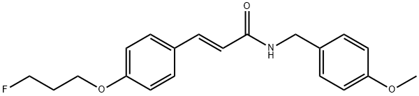 (E)-3-[4-(3-FLUOROPROPOXY)PHENYL]-N-(4-METHOXYBENZYL)-2-PROPENAMIDE