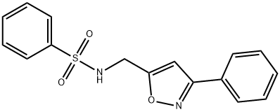 N-[(3-phenyl-1,2-oxazol-5-yl)methyl]benzenesulfonamide