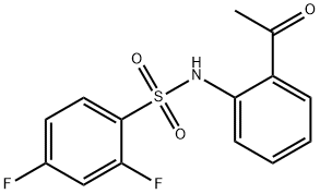 Benzenesulfonamide, N-(2-acetylphenyl)-2,4-difluoro-