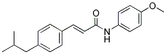 N-(4-METHOXYPHENYL)-3-(4-(2-METHYLPROPYL)PHENYL)PROP-2-ENAMIDE
