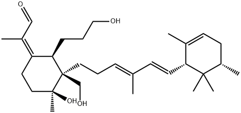 2-[(1Z,2R,3S,4S)-4-Hydroxy-3-(hydroxymethyl)-2-(3-hydroxypropyl)-4-methyl-3-[(3E,5E)-4-methyl-6-[(1R,5S)-2,5,6,6-tetramethyl-2-cyclohexen-1-yl]-3,5-hexadienyl]cyclohexan-1-ylidene]propanal