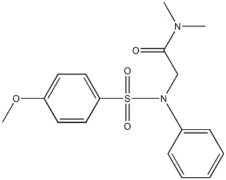 2-([(4-METHOXYPHENYL)SULFONYL]ANILINO)-N,N-DIMETHYLACETAMIDE