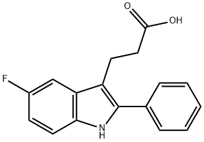 3-(5-氟-2-苯基-1H-吲哚-3-基)丙酸