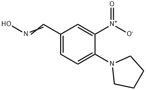 (E)-N-{[3-nitro-4-(pyrrolidin-1-yl)phenyl]methylidene}hydroxylamine