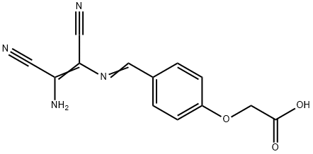 Acetic acid, 2-[4-[[(2-amino-1,2-dicyanoethenyl)imino]methyl]phenoxy]-