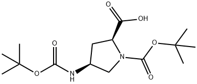 (2S,4S)-1-(叔丁氧基羰基)-4-((叔丁氧基羰基)氨基)吡咯烷-2-羧酸