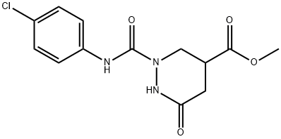 METHYL 2-[(4-CHLOROANILINO)CARBONYL]-6-OXOHEXAHYDRO-4-PYRIDAZINECARBOXYLATE
