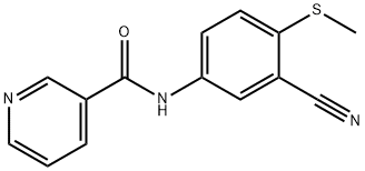 N-[3-cyano-4-(methylsulfanyl)phenyl]pyridine-3-carboxamide