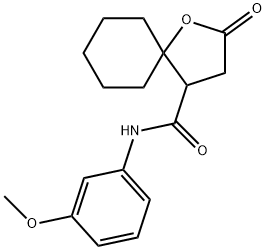 1-Oxaspiro[4.5]decane-4-carboxamide, N-(3-methoxyphenyl)-2-oxo-