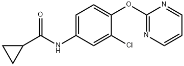 N-[3-chloro-4-(pyrimidin-2-yloxy)phenyl]cyclopropanecarboxamide