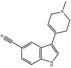 1H-Indole-5-carbonitrile, 3-(1,2,3,6-tetrahydro-1-methyl-4-pyridinyl)-