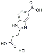 2-(2-CARBOXY-ETHYL)-1 H-BENZOIMIDAZOLE-5-CARBOXYLIC ACID HYDROCHLORIDE