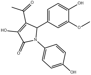 2H-Pyrrol-2-one, 4-acetyl-1,5-dihydro-3-hydroxy-5-(4-hydroxy-3-methoxyphenyl)-1-(4-hydroxyphenyl)-