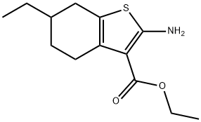 Benzothiophene-3-carboxylic acid, 4,5,6,7-tetrahydro-2-amino-6-ethyl-, ethyl ester