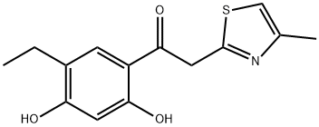 Ethanone, 1-(5-ethyl-2,4-dihydroxyphenyl)-2-(4-methyl-2-thiazolyl)-