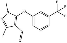 1,3-DIMETHYL-5-[3-(TRIFLUOROMETHYL)PHENOXY]-1H-PYRAZOLE-4-CARBOXALDEHYDE