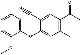 5-acetyl-2-(2-methoxyphenoxy)-6-methylpyridine-3-carbonitrile