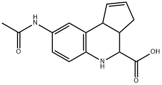 3H-Cyclopenta[c]quinoline-4-carboxylic acid, 8-(acetylamino)-3a,4,5,9b-tetrahydro-