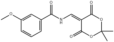 N-[(2,2-DIMETHYL-4,6-DIOXO-1,3-DIOXAN-5-YLIDEN)METHYL]-3-METHOXYBENZENECARBOXAMIDE